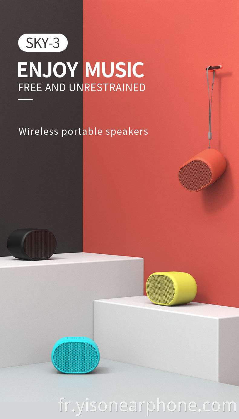 Yison New Arrival SKY-3 MINI TWS Haut-parleur Macaron sans fil portable, plusieurs couleurs.